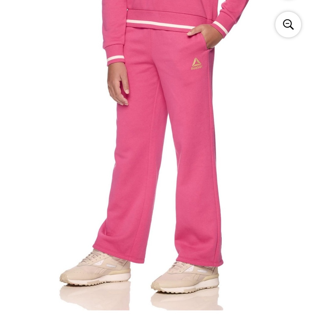 NWT Reebok Girls Sz Large 10/12 Varsity Wide Leg Pants